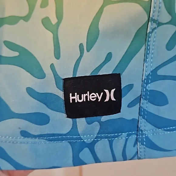 Hurley Men's Cannonball Volley SWIM SHORTS: BLUE/YELLOW/GREEN: NEW WITH TAGS: L